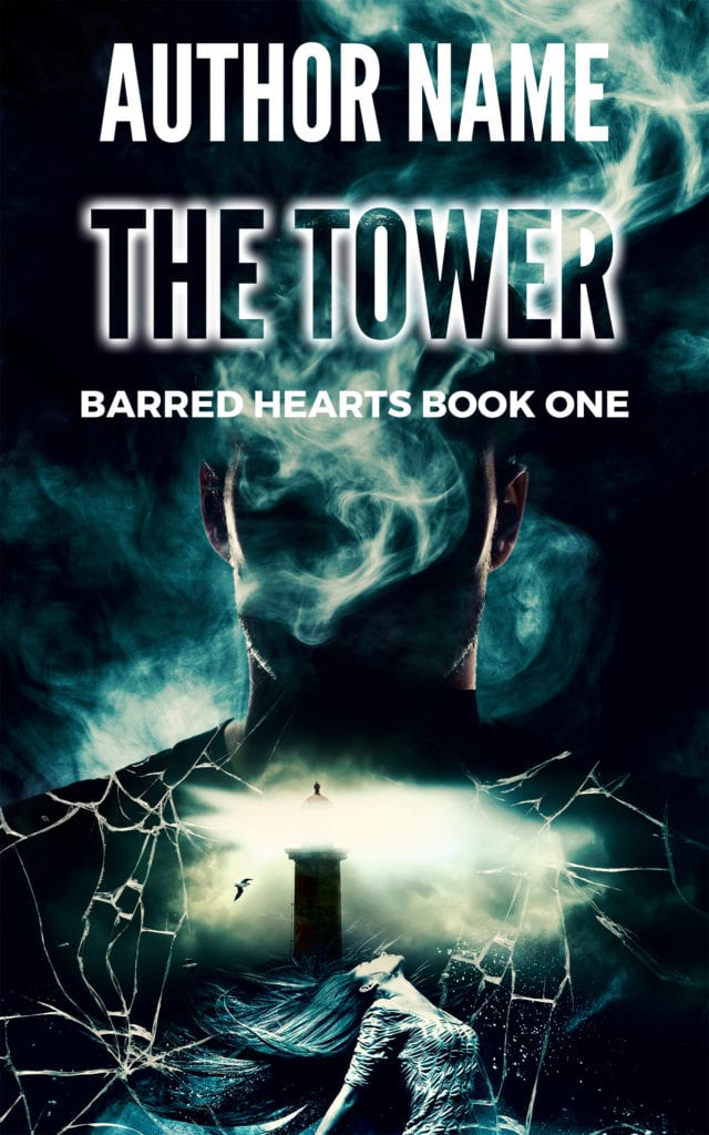 The Tower Dark Post-Apocalyptic Sci fi Premade Book Cover Design!