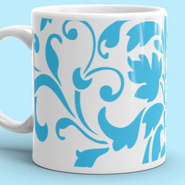 Blue Ornamental Mug