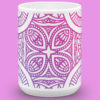 gradient purple mandala mug