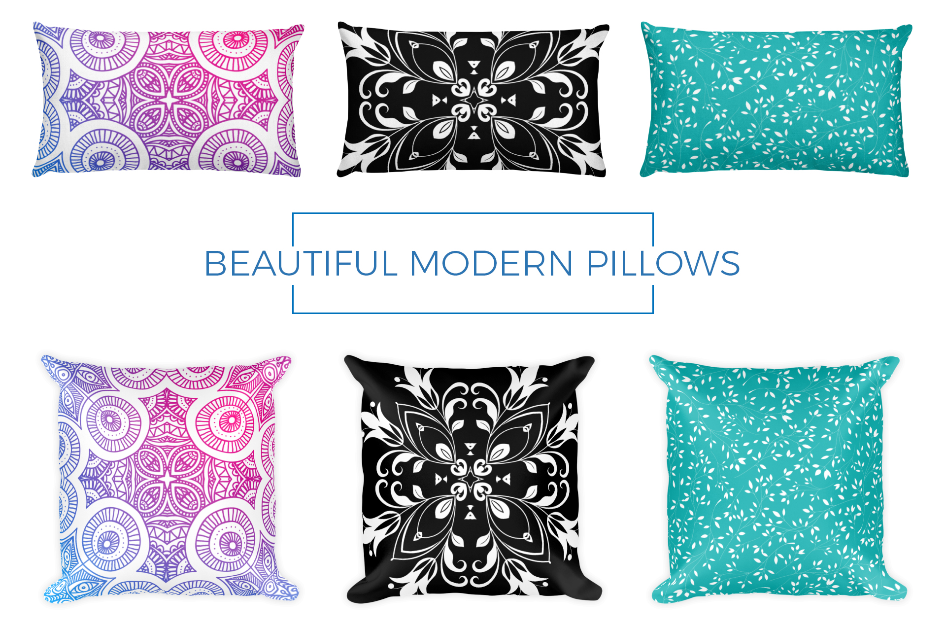 beautiful modern pillows
