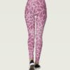 floral womens leggings colorful multicolor nature purple and white