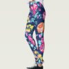 Gorgeous Colorful Chaos Flower Pattern Leggings