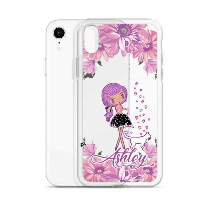 Personalized Kittens and Friends Peony iPhone Case