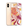 Starry Daffodil Flower Child Clear iPhone Case