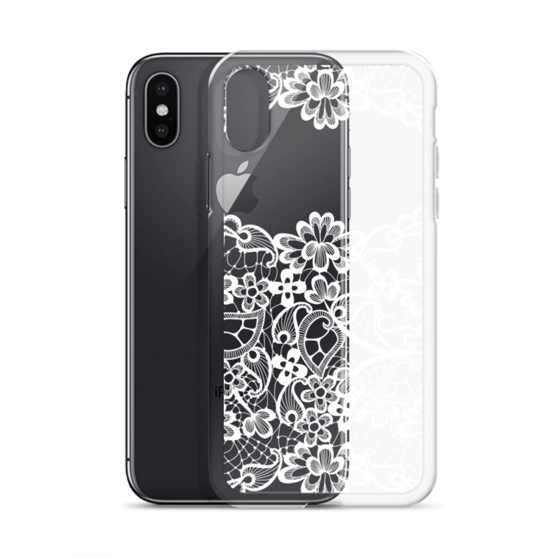 White Floral Lace iPhone Case | IAMGONEGIRL DESIGNS