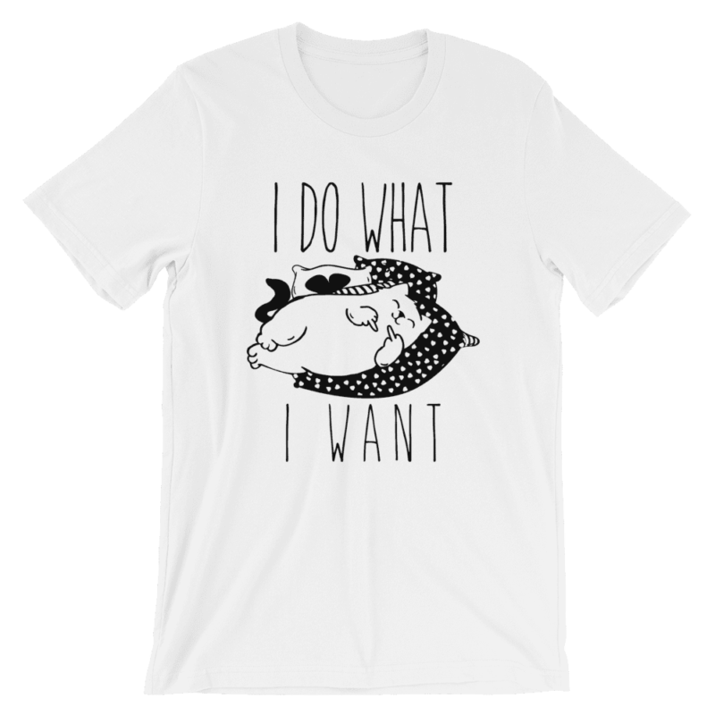 I Do What I Want Funny Cat T-Shirt