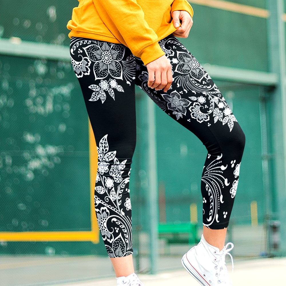 Talbots On The Move Leggings - Blurred Floral | CoolSprings Galleria