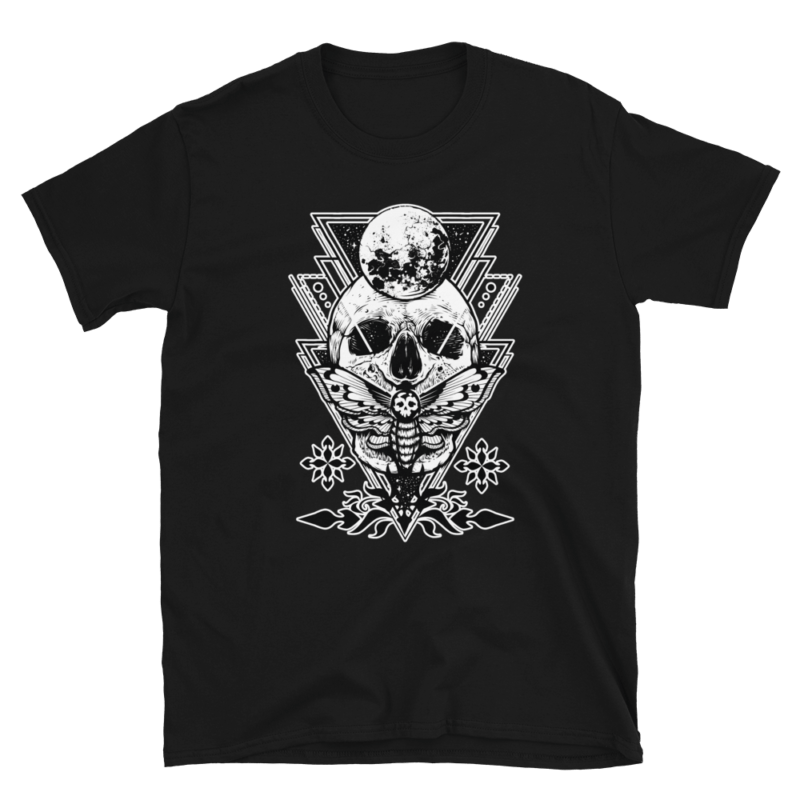 Butterfly Death Skull Savior Short-Sleeve T-Shirt