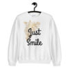 Just Smile Gold Camellia Spring Flowers Sweatshirt