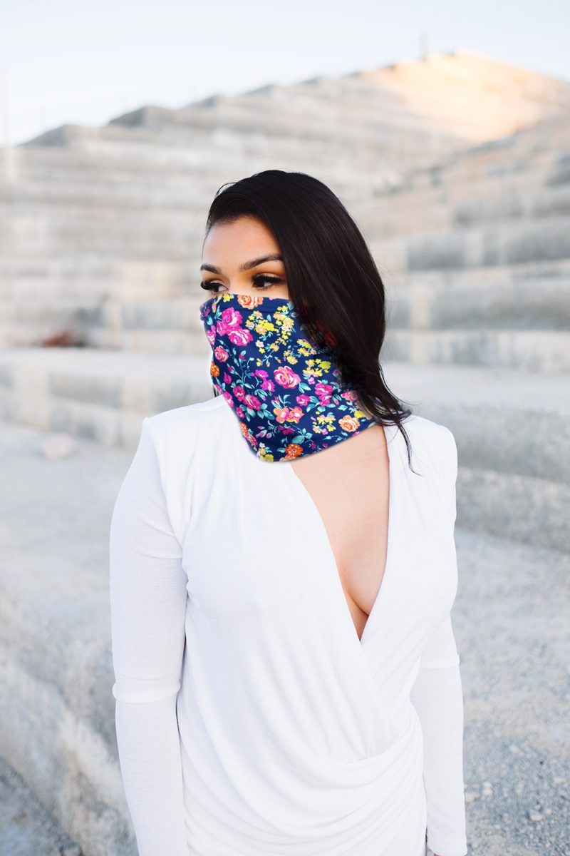 Face Shield | Floral Chaos Multi-use Neck Gaiter For Women | 12-in-1 Face Cover |