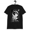 Black T-Shirt Tarot Card The Moon Unisex Shirt