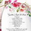 Handwritten Recipe Platter with Photo and Flowers