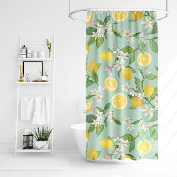 Lemon Citrus Shower Curtains